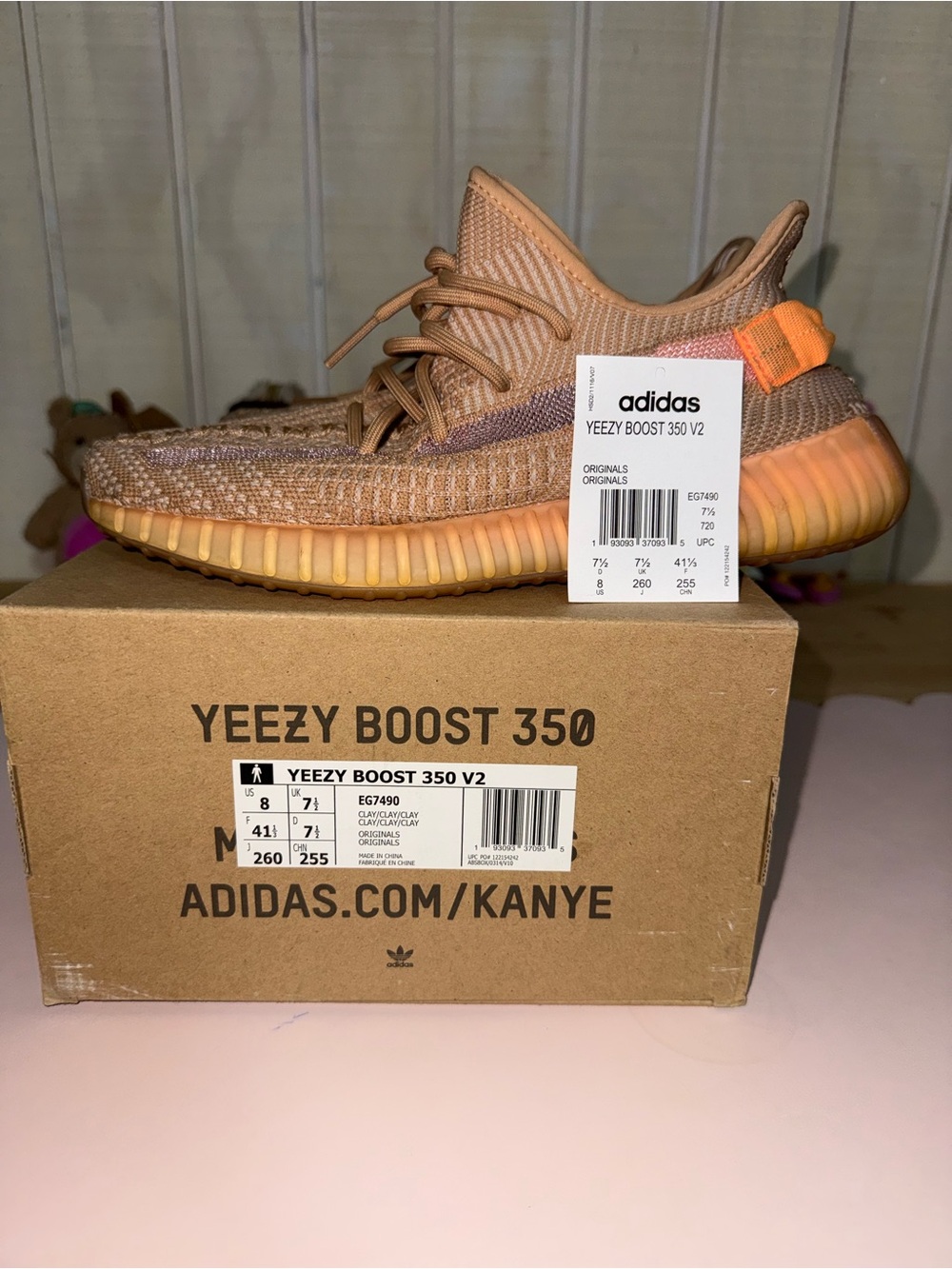 adidas Yeezy Boost 350 V2 - Clay/Orange